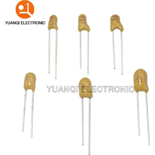 100pcs DIP Tantalum Capacitor 10V 16V 20V 25V 35V 50V 0.1UF 0.22UF 0.33UF 0.47UF 1UF 2.2UF 4.7UF 10UF 15UF 22UF 47UF 100UF 220UF