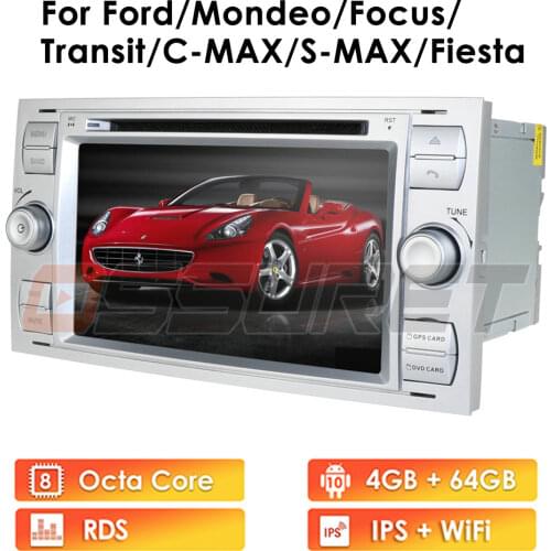 2 Din Android 10 player car radio multimedia navigation GPS px5 IPS For Ford/Mondeo/Focus/Transit/C-MAX/S-MAX/Fiesta 4GB RAM MAP