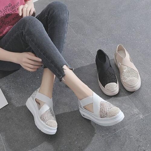2021 Summer Shoes for Women,White Shoes for Women,Mixed,Gothic,Casual,Woven,Comfort,Breathable,Lace,Rubber Shoes,Loafers Shallow