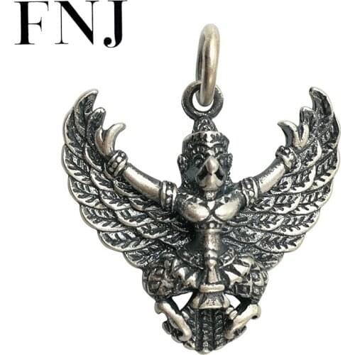 FNJ 925 Silver Animal Bird Pendant for Jewelry Making Original Pure S925 Sterling Silver Pendants Women