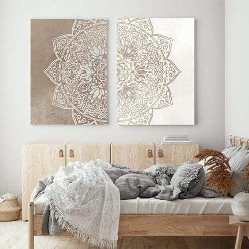 Diamond Painting Diamond Embroidery Diamond Mosaic Beige Taupe Mandala Bohemian Diamond Set Diamond Art Painting Crossstitch