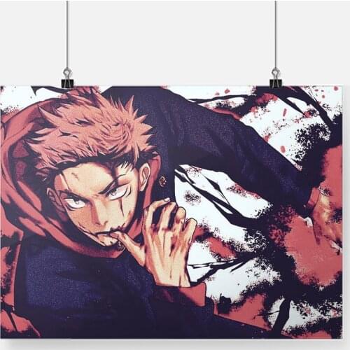 Sukuna Yuji Itadori Jujutsu Kaisen Anime Poster Decoration Print Wall Art Canvas Bedroom Study Living Room Home Decor Painting