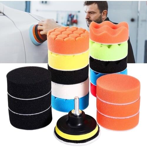 Car Polishing Sponge Pad Foam Pad Buffer Kit Polishing Machine Pads for Removes Scratches Auto Accessories car wax polish