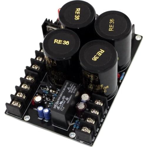 4x 10000uF/50V Filter Capacitor Rectifier + Speaker Protection Integrated Board YJ0009