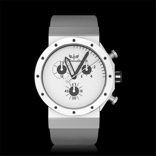 Hcandice Limited Edition Chronograph Men Watches Swit Movement Ladies 316L Stainless Steel Males Unisex Quartz Clock