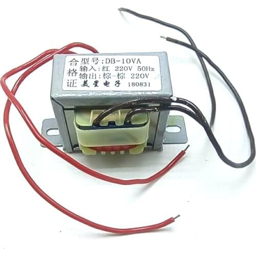 220v Isolation transformer 10W EI48*24 DB-10VA 220V to 220V 1:1 security isolation anti-jamming filtering
