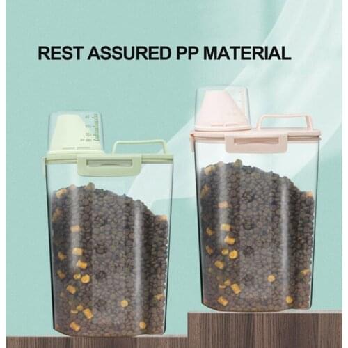 Dog Food Box Sealed Storage Bucket Cat Food Box Bucket Sealed Moisture-proof Pet Box Storage Box Small Fresh-keeping Container