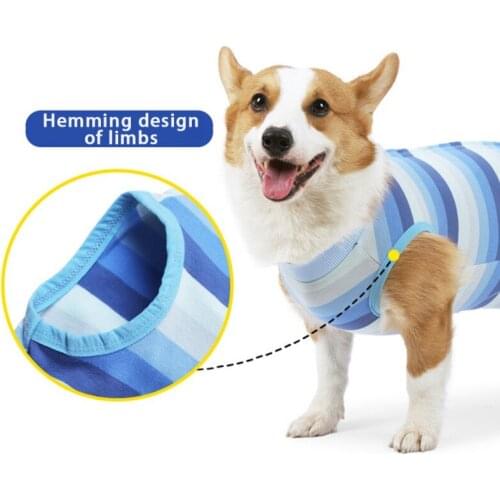 Pet Dogs Surgery Suit Maintain Clothes Operation Recovery Suit Anti Licking Wounds After Surgery Four-legged Jumpsuit