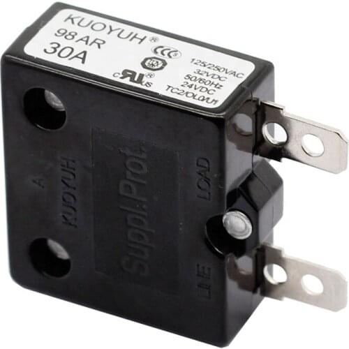 Kuoyuh 98AR series 5A 10A 15A 20A 25A 30A 40A 50AMotor Protection Thermal Switch Overload Circuit Breaker