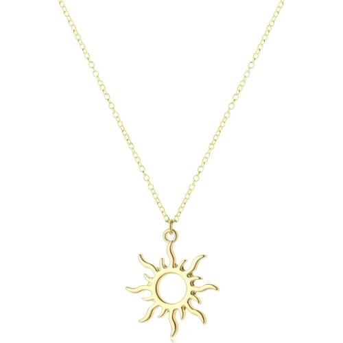 Popular in Europe and the United States, sun Goddess alloy collarbone necklace to send mom girlfriend