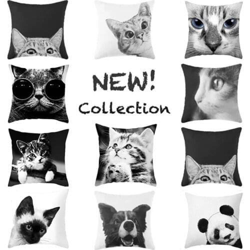 Household Items Pillowcase Cute Animal Cat Car Sofa Cushion Pillowcase Cushion Pillow 45*45 cm Case Sofa Couch Pillows