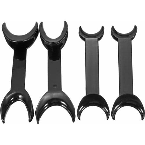 2pcs Black Double head Lip Retractor Dental Intraoral Lip Cheek Retractor Dental Orthodontic Mouth Opener Dentist Tools 2 Sizes