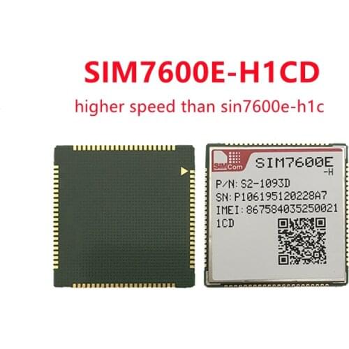 SIMCOM SIM7600E-H1CD higher speed than SIM7600E-H1C module 4G LTE Cat1 module B1 B3 B7 B8 B20 GNSS GPS BeiDou GLONASS