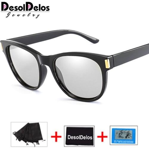 Polarized Photochromic Sunglasses Women Brand Designer Driving Goggles Men Clacssic UV400 Gafas De Sol Hombre D074