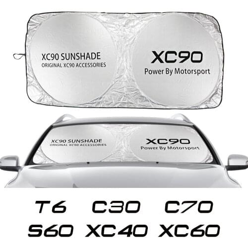 Car Windshield Sunshade Cover UV Protection For Volvo XC90 XC60 T6 S60 XC40 V40 V50 V60 S40 AWD V70 XC70 C30 C70 Car Accessories