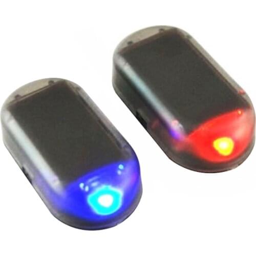LED Warning Light Fake Solar Power Alarm Lamp Security System Warning Theft Flash Blinking Anti-Theft Caution LED Light Car New