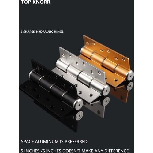 Invisible door hydraulic buffer damping hinge automatic door closure with door closer spring positioning door lock hinge