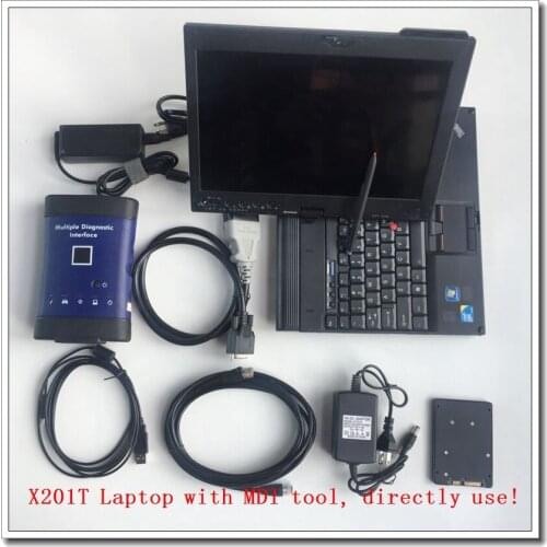 Wifi Diagnostic Tool for MDI Scanner for G-M MDI WIFI with SSD Software Fit for X201T Laptop touchable PC Working Well DHL Free