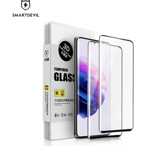 SmartDevil For Samsung S21 Plus Screen Protectors For Samsung Galaxy S21 Ultra Glass full Coverage Protective Film