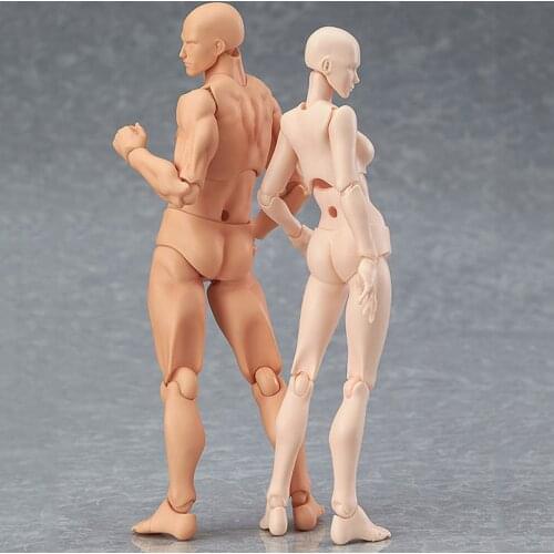 1 Set Drawing Figures For Artists Action Figure Model Human Mannequin Man and Woman Set Action Toy Figure Anime Figure Figurine