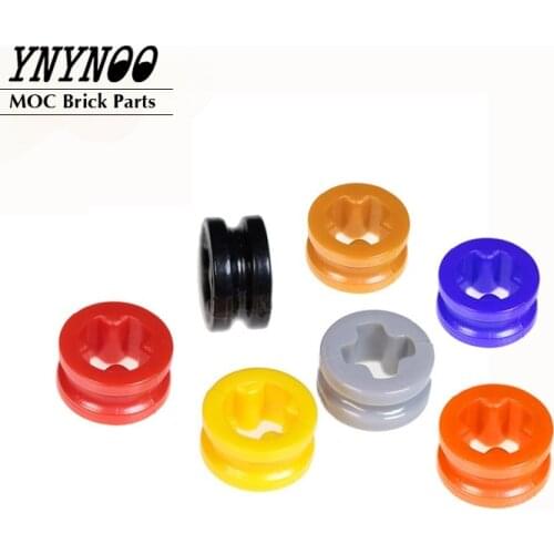 100Pcs/Lot High-Tech Bush 1/2 Smooth with Axle Hole Semi-Reduced MOC Building Blocks Brick DIY Toys Compatible with 4265C 32123