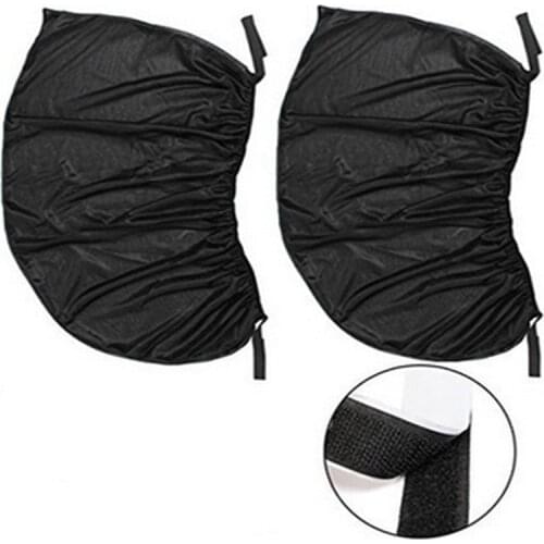 2Pcs/set Adjustable Auto Car Side Rear Window Sun Shade Black Mesh Car Cover Visor Shield Sunshade UV Protection