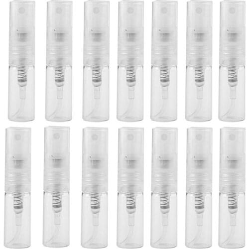 200Pcs/Lot 2ML Transparent Plastic Spray Bottle Small Cosmetic Packing Atomizer Perfume Bottles Atomizing Spray Liquid Container