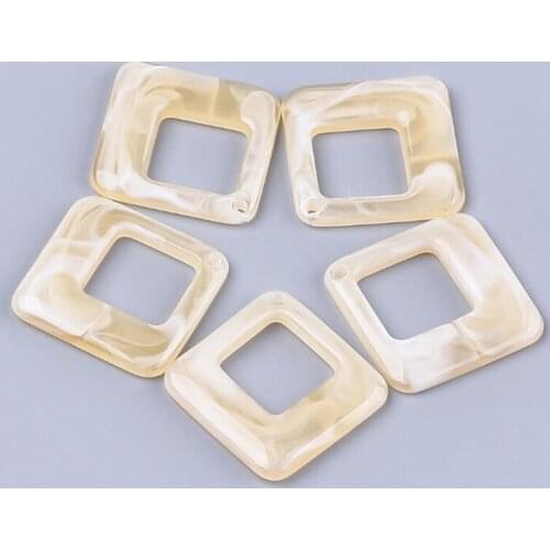 148pcs/lot 42*41mm Diamond two-color cloud acrylic pendant For DIY Jewelry Making Finding Earrings Accessories