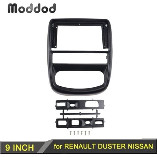 Car Radio Fascia for RENAULT DUSTER NISSAN TERRANO Stereo GPS DVD Player Install Surround Trim Panel Kit Face Plate Audio Frame