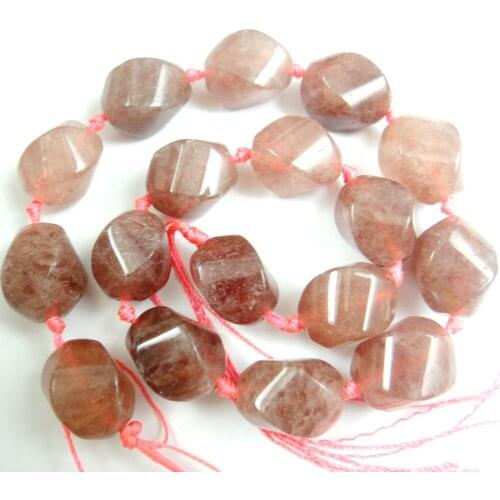 Free shipping Fashion Natural Strawberry crystal bead Gem Jewellery For Women Fine Jewelry F33