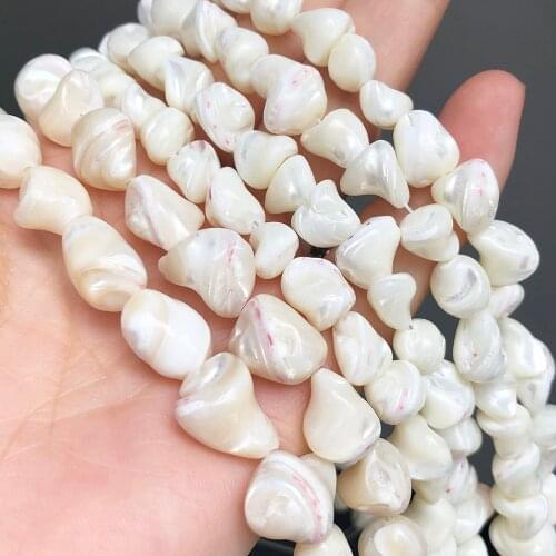 Natural White Irregular Mother Of Pearl Shell Loose Spacer Beads For Jewelry Making Diy Women Bracelet Necklace 15inches 7-15mm