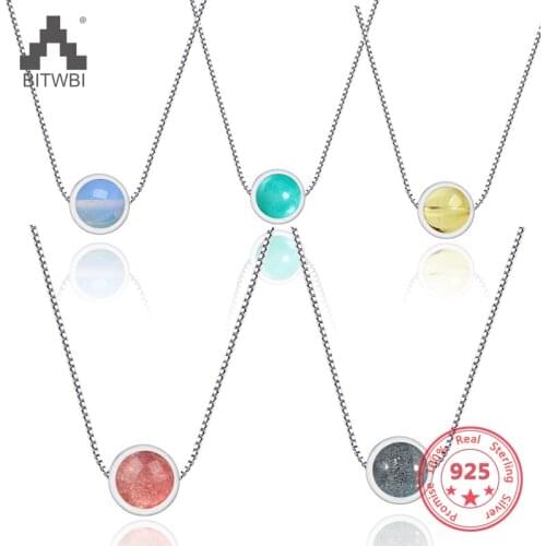 High Quality Strawberry Crystal Pendant Necklace 925 Sterling Silver Simple Fashion Short Necklaces Lovers Cute Gift