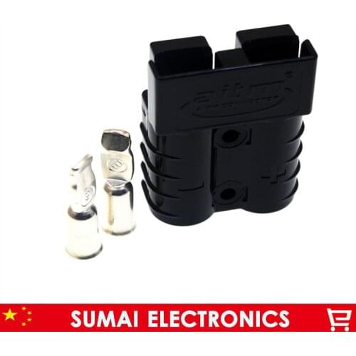 Black Original New AITM SH50A 600V battery plug,50A UPS power connector for Forklift,Stacker,electrocar etc.CE ROHS