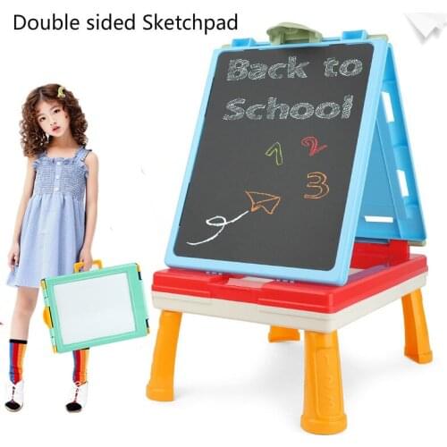 Baby Drawing Board Foldable Kids Painting Blackboard Portable Drawing Small Table Children Education Sketchpad Toy Easy To Store