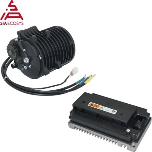 QS Motor 138 3000W Mid Drive Motor V3 70H 5500W Max Continuous 72V 100KPH With EM150-2SP Controller For Electric Motorcycle
