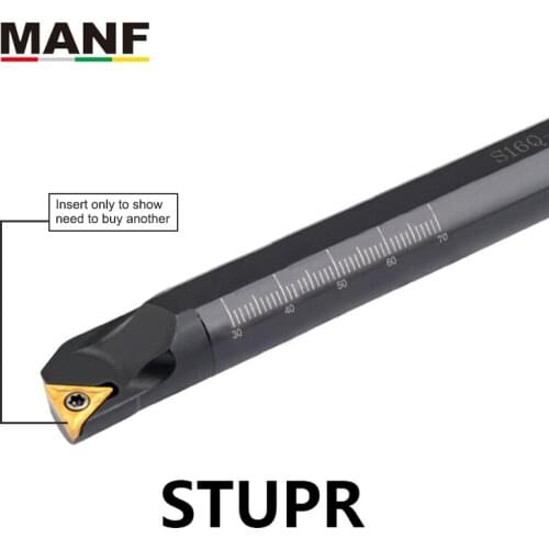 MANF lathe tools S20Q-STUPR16 Cutting boring bar Machining insert carbide Internal Turning Tools CNC 16mm Cutter turning Tools