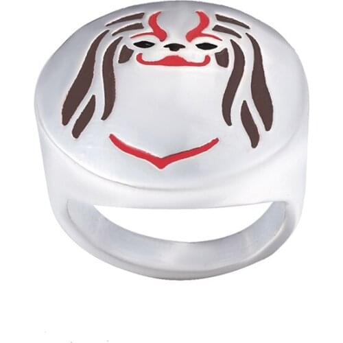 Persian Cat with color selection enamel ring lovers and owners-unisex