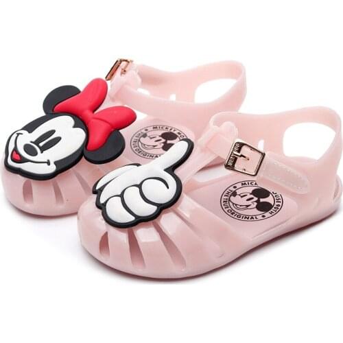 Summer children sandals with bow, shoes comfortable girl