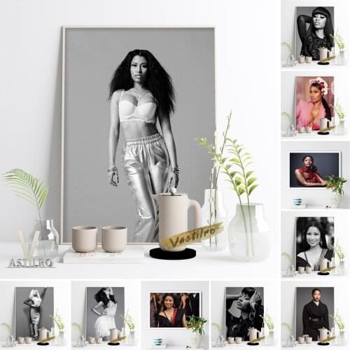 Nicki Minaj Hot Rapper Singer Music Poster Sexy Girl Wall Art Prints Picture Hip Hop Star Home Decor Fans Gift Canvas Painting