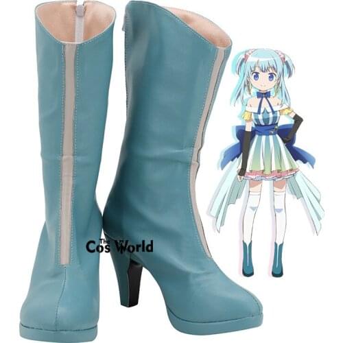 Magia Record: Puella Magi Madoka Magica Side Story Minami Rena Anime Games Customize Cosplay High Heels Shoes Boots