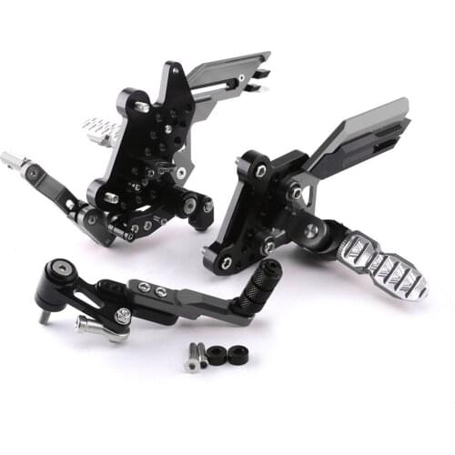 Motorcycle Foot Pegs CNC aluminum Adjustable Rearset Foot Rests Footrests Footpegs Pedal For Honda CBR650F CB650F 2014-2018