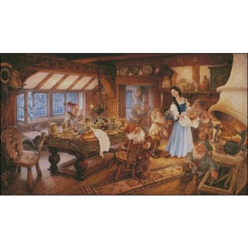 Cartoon Counted Cross Stitch Kit 14ct 11ct Printed Fabric Embroidery DIY Needlework FishXX