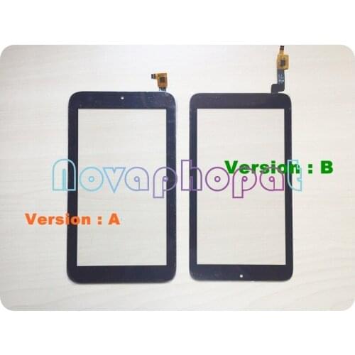 Novaphopat Black Touch Screen Digitizer For Alcatel One Touch M'POP OT1216 1216 Pixi 7 Digitizer Sensor Panel Replacement