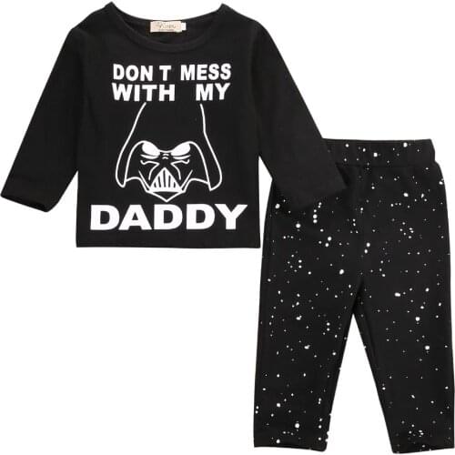 Neworn Infant Baby Boy Girl Clothes Set Autumn Long Sleeve T-shirt Tee + Long Pants Outfits Set 0-24M