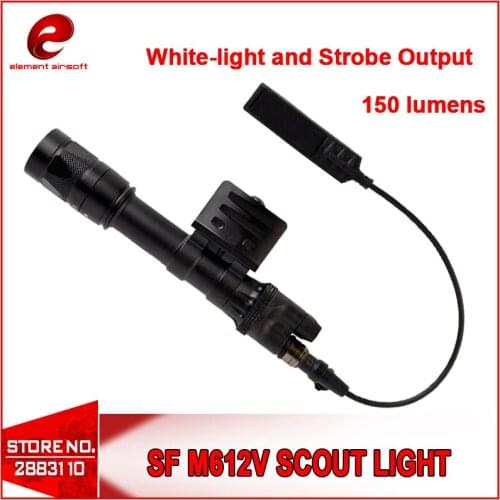 Element Tactical Gun Light Surefir M612V Scout Hunting Flashlight With RM45 Mount Airsoft Rifle Weapons Light EX445