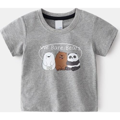 2-7T Toddler Kid Baby Boy Girl Clothes Cartoon Animals Print T Shirt Summer Short Sleeve Cute Sweet Cotton Tshirt Infant Top Tee