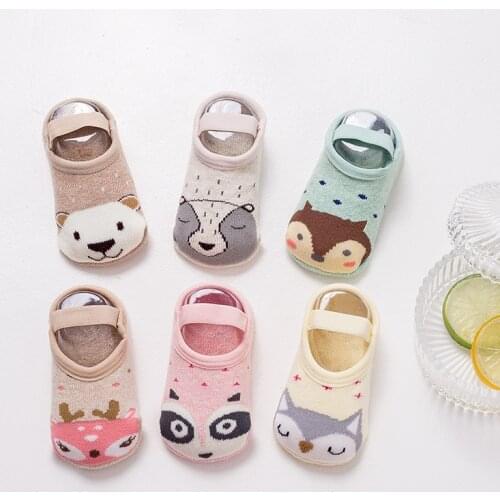 PatPat Baby Toddler Cartoon Animal Floor Socks Baby Toddler Girl Footwear Socks