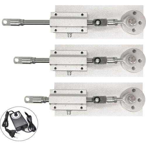 DC 12V Reciprocating Linear Motor + Speed Control Power Supply DIY Reduction Motor DC Linearly Motor Telescopic Linear Actuator