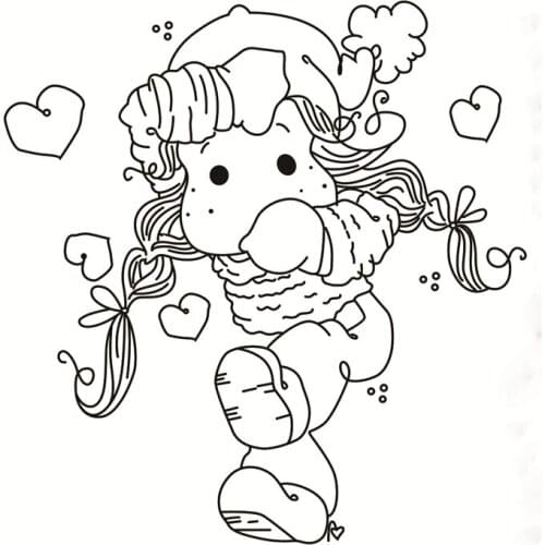 Girl Pattern Transparent Clear Silicone Stamp/Seal For DIY Scrapbooking/photo Album Decorative Clear Stamp Sheetstampons