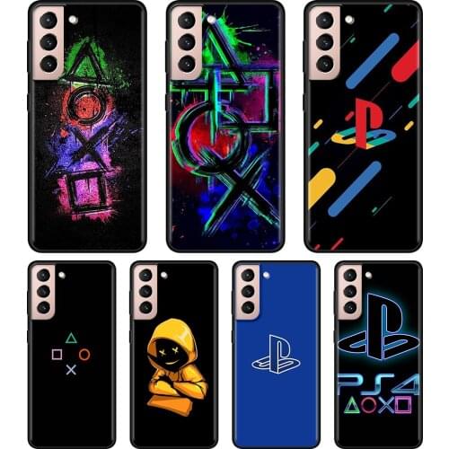 Silicone Case For Samsung Galaxy S21 S20 Ultra S10 Lite S9 S8 Plus S10e S7 Edge Cover Game playstation 5 console ps5 Shell Funda